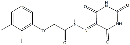 2-(2,3-dimethylphenoxy)-N'-(2,4,6-trioxotetrahydro-5(2H)-pyrimidinylidene)acetohydrazide|