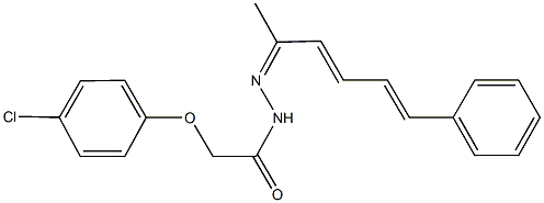 330569-21-6 2-(4-chlorophenoxy)-N'-(1-methyl-5-phenyl-2,4-pentadienylidene)acetohydrazide