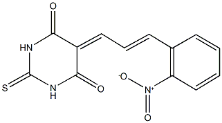 5-(3-{2-nitrophenyl}-2-propenylidene)-2-thioxodihydro-4,6(1H,5H)-pyrimidinedione,330571-28-3,结构式