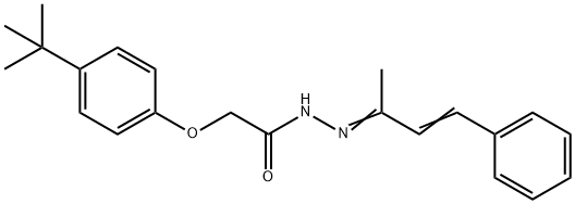 2-(4-tert-butylphenoxy)-N'-(1-methyl-3-phenyl-2-propenylidene)acetohydrazide|
