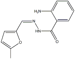 2-amino-N'-[(5-methyl-2-furyl)methylene]benzohydrazide,330577-73-6,结构式