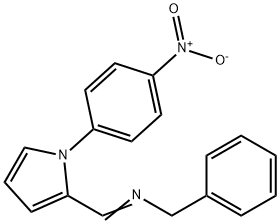 2-[(benzylimino)methyl]-1-{4-nitrophenyl}-1H-pyrrole 结构式