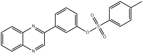 3-(2-quinoxalinyl)phenyl 4-methylbenzenesulfonate Structure