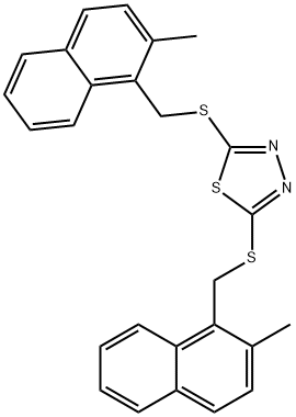 330631-82-8 2,5-bis{[(2-methyl-1-naphthyl)methyl]sulfanyl}-1,3,4-thiadiazole