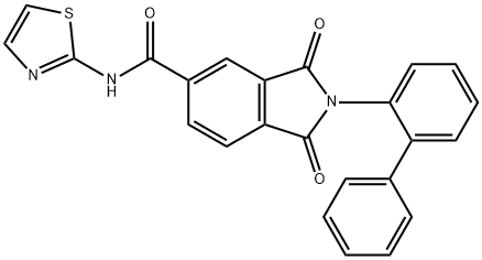 330638-11-4 2-[1,1'-biphenyl]-2-yl-1,3-dioxo-N-(1,3-thiazol-2-yl)-5-isoindolinecarboxamide