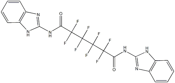 N~1~,N~6~-di(1H-benzimidazol-2-yl)-2,2,3,3,4,4,5,5-octafluorohexanediamide Struktur