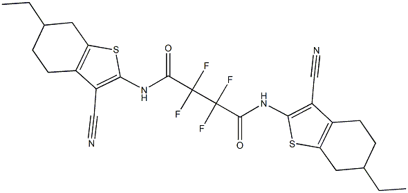 N~1~,N~4~-bis(3-cyano-6-ethyl-4,5,6,7-tetrahydro-1-benzothien-2-yl)-2,2,3,3-tetrafluorosuccinamide|