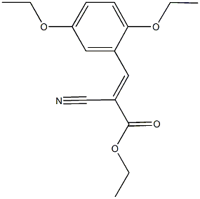 ethyl 2-cyano-3-(2,5-diethoxyphenyl)acrylate Structure