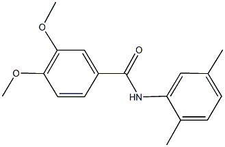 N-(2,5-dimethylphenyl)-3,4-dimethoxybenzamide 化学構造式