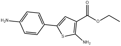 ethyl 2-amino-5-(4-aminophenyl)-3-thiophenecarboxylate Structure
