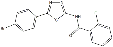 N-[5-(4-bromophenyl)-1,3,4-thiadiazol-2-yl]-2-fluorobenzamide|