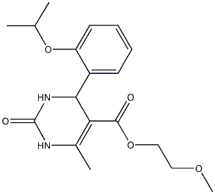 330674-12-9 2-methoxyethyl 4-(2-isopropoxyphenyl)-6-methyl-2-oxo-1,2,3,4-tetrahydro-5-pyrimidinecarboxylate