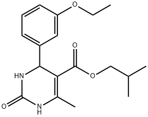 isobutyl 4-(3-ethoxyphenyl)-6-methyl-2-oxo-1,2,3,4-tetrahydro-5-pyrimidinecarboxylate,330674-29-8,结构式