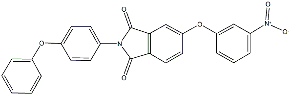 5-{3-nitrophenoxy}-2-(4-phenoxyphenyl)-1H-isoindole-1,3(2H)-dione,330683-04-0,结构式