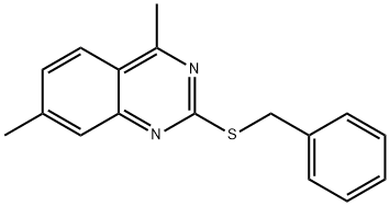 2-(benzylthio)-4,7-dimethylquinazoline|