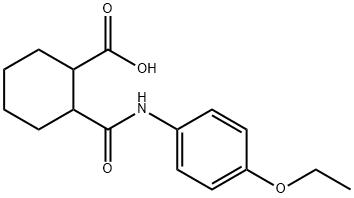 2-[(4-ethoxyanilino)carbonyl]cyclohexanecarboxylic acid Structure