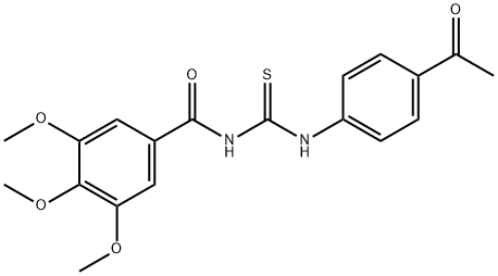 N-(4-acetylphenyl)-N'-(3,4,5-trimethoxybenzoyl)thiourea|