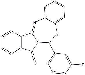 6-(3-fluorophenyl)-6,6a-dihydro-7H-indeno[2,1-c][1,5]benzothiazepin-7-one|