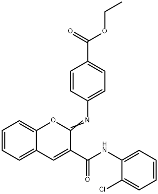 330837-24-6 ethyl 4-({3-[(2-chloroanilino)carbonyl]-2H-chromen-2-ylidene}amino)benzoate