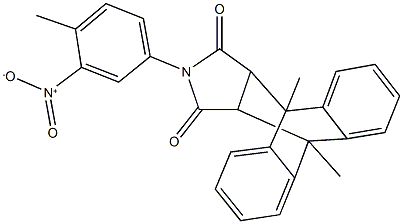 17-{3-[hydroxy(oxido)amino]-4-methylphenyl}-1,8-dimethyl-17-azapentacyclo[6.6.5.0~2,7~.0~9,14~.0~15,19~]nonadeca-2,4,6,9,11,13-hexaene-16,18-dione Structure