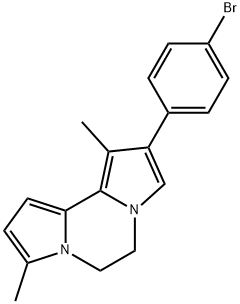 2-(4-bromophenyl)-1,8-dimethyl-5,6-dihydrodipyrrolo[1,2-a:2,1-c]pyrazine,330850-21-0,结构式