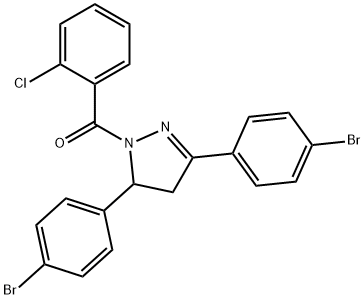 330850-55-0 3,5-bis(4-bromophenyl)-1-[(2-chlorophenyl)carbonyl]-4,5-dihydro-1H-pyrazole