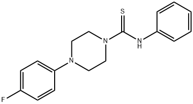 4-(4-fluorophenyl)-N-phenyl-1-piperazinecarbothioamide 结构式