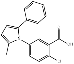 2-chloro-5-(2-methyl-5-phenyl-1H-pyrrol-1-yl)benzoic acid|