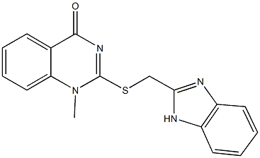 2-[(1H-benzimidazol-2-ylmethyl)sulfanyl]-1-methyl-4(1H)-quinazolinone|