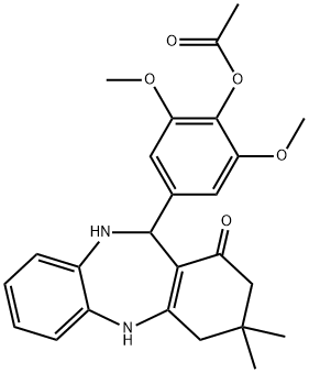 4-(3,3-dimethyl-1-oxo-2,3,4,5,10,11-hexahydro-1H-dibenzo[b,e][1,4]diazepin-11-yl)-2,6-dimethoxyphenyl acetate|