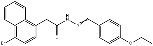 2-(4-bromo-1-naphthyl)-N'-(4-ethoxybenzylidene)acetohydrazide Structure