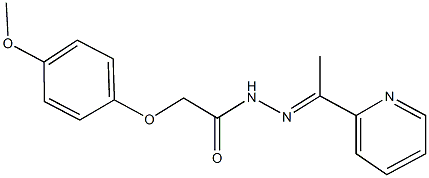 2-(4-methoxyphenoxy)-N'-[1-(2-pyridinyl)ethylidene]acetohydrazide Structure