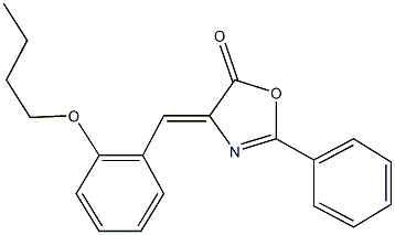 4-(2-butoxybenzylidene)-2-phenyl-1,3-oxazol-5(4H)-one Structure