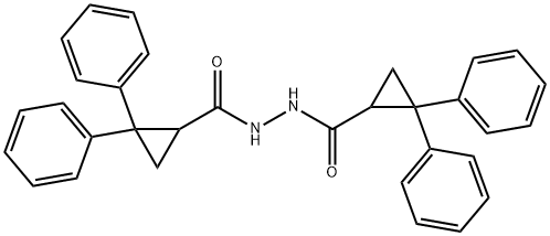 N'-[(2,2-diphenylcyclopropyl)carbonyl]-2,2-diphenylcyclopropanecarbohydrazide Struktur