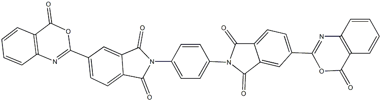 2-{4-[1,3-dioxo-5-(4-oxo-4H-3,1-benzoxazin-2-yl)-1,3-dihydro-2H-isoindol-2-yl]phenyl}-5-(4-oxo-4H-3,1-benzoxazin-2-yl)-1H-isoindole-1,3(2H)-dione,330971-18-1,结构式