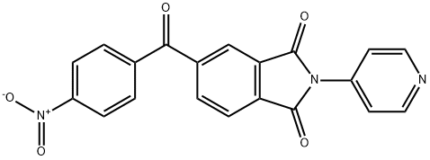 5-{4-nitrobenzoyl}-2-(4-pyridinyl)-1H-isoindole-1,3(2H)-dione 结构式