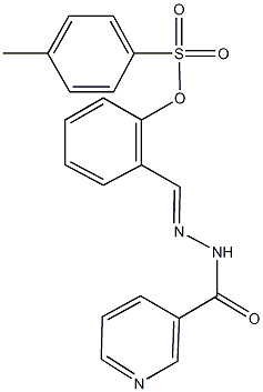 2-[2-(3-pyridinylcarbonyl)carbohydrazonoyl]phenyl 4-methylbenzenesulfonate|