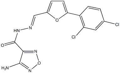 330974-47-5 4-amino-N'-{[5-(2,4-dichlorophenyl)-2-furyl]methylene}-1,2,5-oxadiazole-3-carbohydrazide