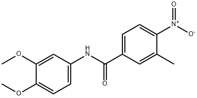 N-(3,4-dimethoxyphenyl)-4-nitro-3-methylbenzamide Structure