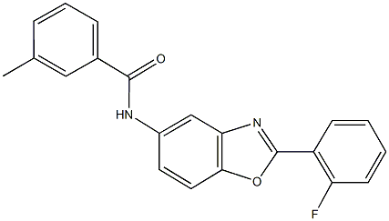 N-[2-(2-fluorophenyl)-1,3-benzoxazol-5-yl]-3-methylbenzamide|