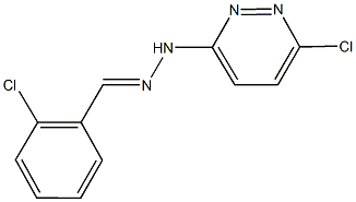 2-chlorobenzaldehyde (6-chloro-3-pyridazinyl)hydrazone Struktur