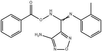 4-amino-N'-(benzoyloxy)-N-(2-methylphenyl)-1,2,5-oxadiazole-3-carboximidamide Structure