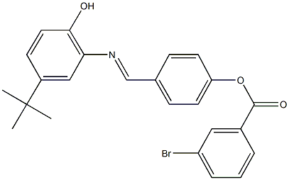 330986-84-0 4-{[(5-tert-butyl-2-hydroxyphenyl)imino]methyl}phenyl 3-bromobenzoate