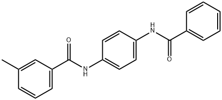 N-[4-(benzoylamino)phenyl]-3-methylbenzamide Struktur