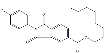 octyl 2-(4-methoxyphenyl)-1,3-dioxo-5-isoindolinecarboxylate|