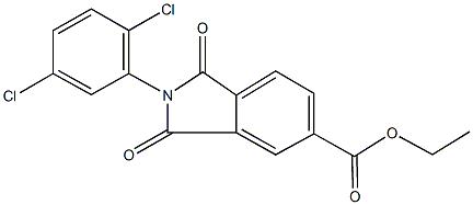 ethyl 2-(2,5-dichlorophenyl)-1,3-dioxo-5-isoindolinecarboxylate,330989-75-8,结构式