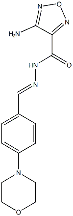 4-amino-N'-[4-(4-morpholinyl)benzylidene]-1,2,5-oxadiazole-3-carbohydrazide|