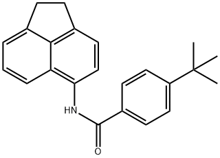 4-tert-butyl-N-(1,2-dihydro-5-acenaphthylenyl)benzamide Struktur