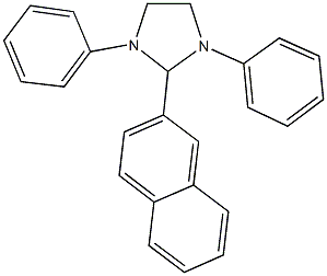 2-(2-naphthyl)-1,3-diphenylimidazolidine Structure