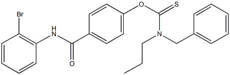 O-{4-[(2-bromoanilino)carbonyl]phenyl} benzyl(propyl)thiocarbamate,331003-96-4,结构式